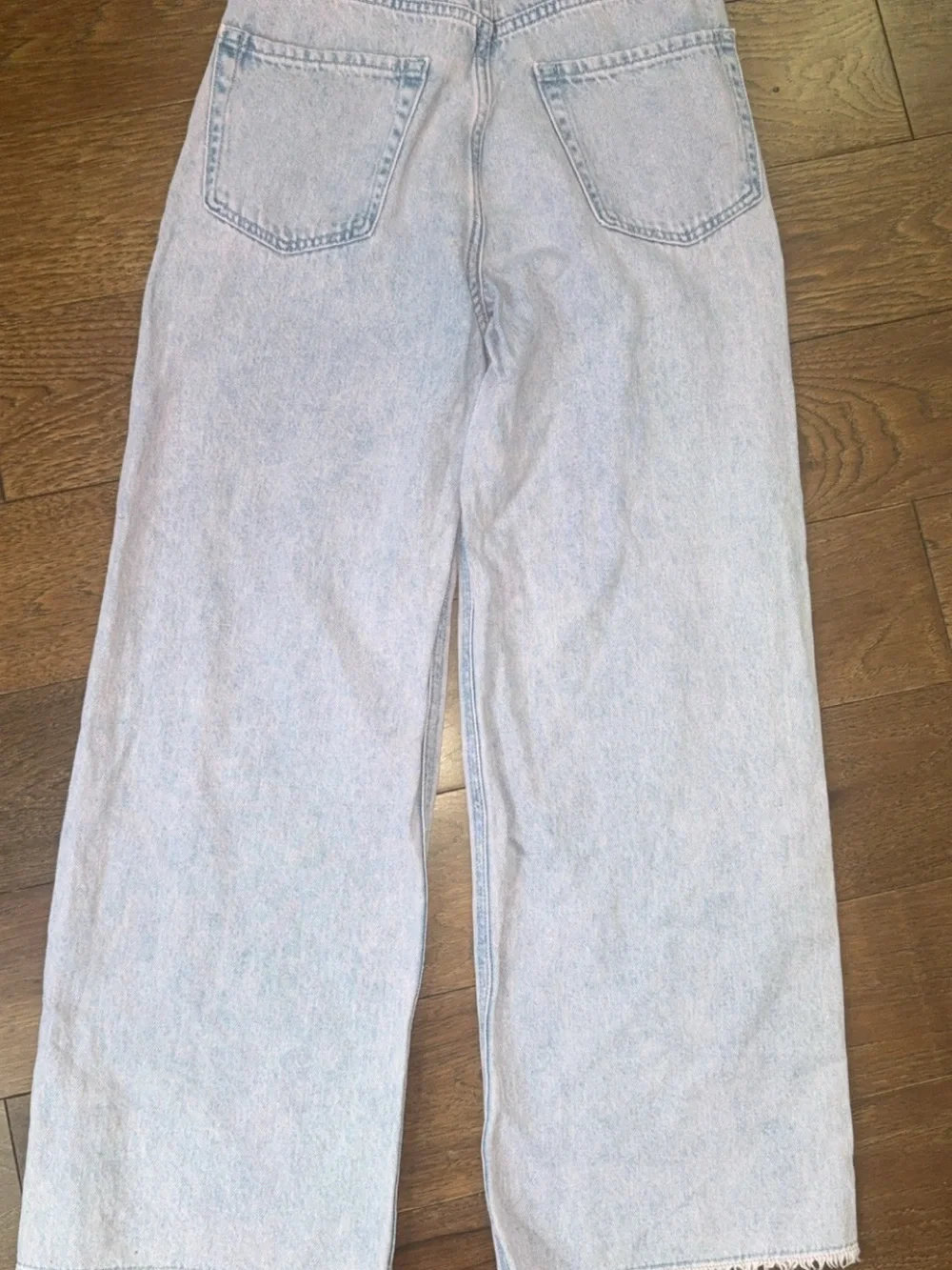GAPkids Pink Acid Washed Loe Stride Wide-Leg Jeans
